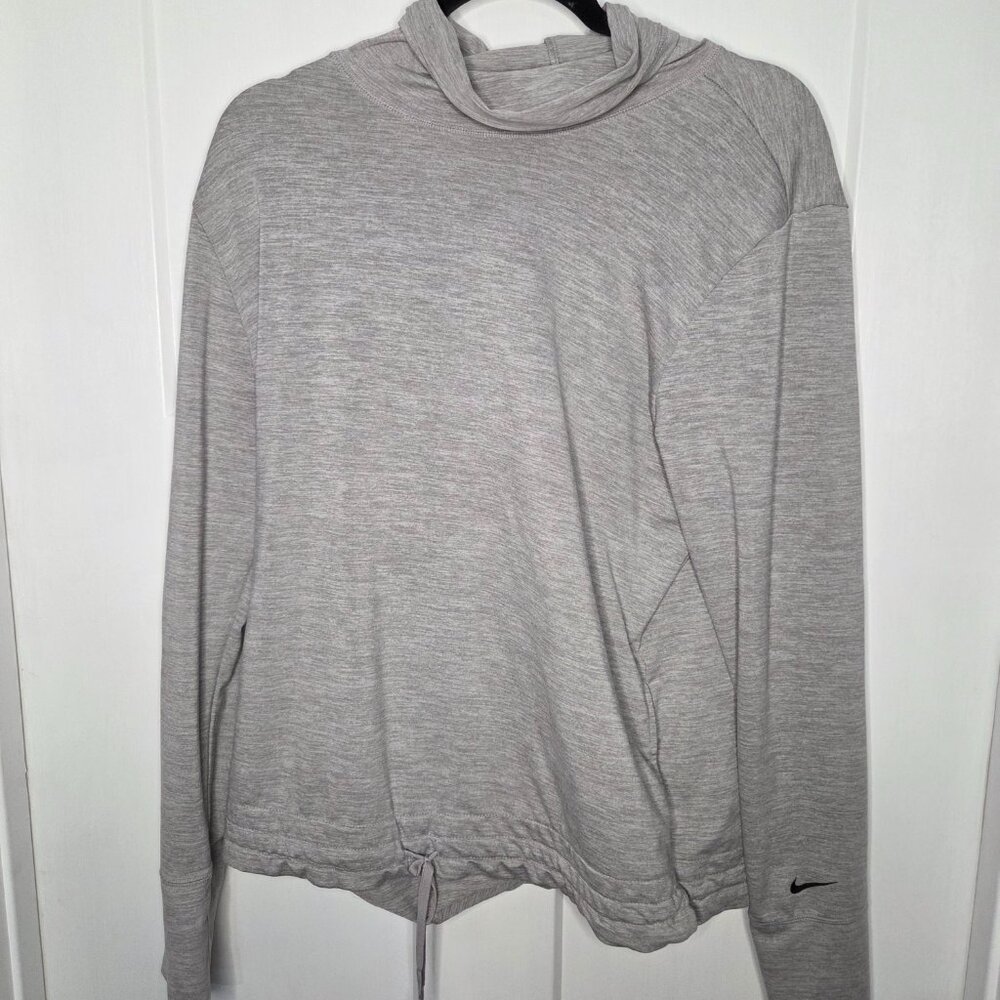 Nike Yoga Women's Funnel-neck Top In Juniper Fog
